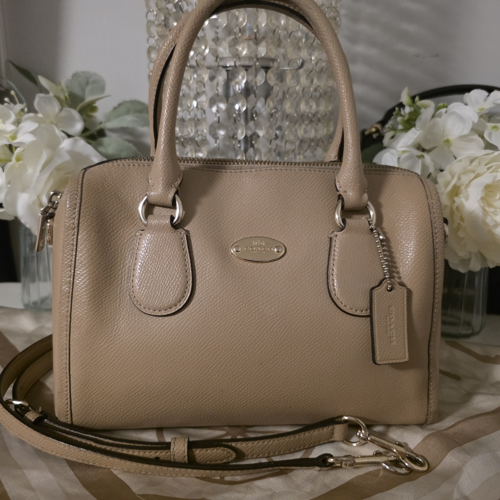 Coach Tan Leather Satchel